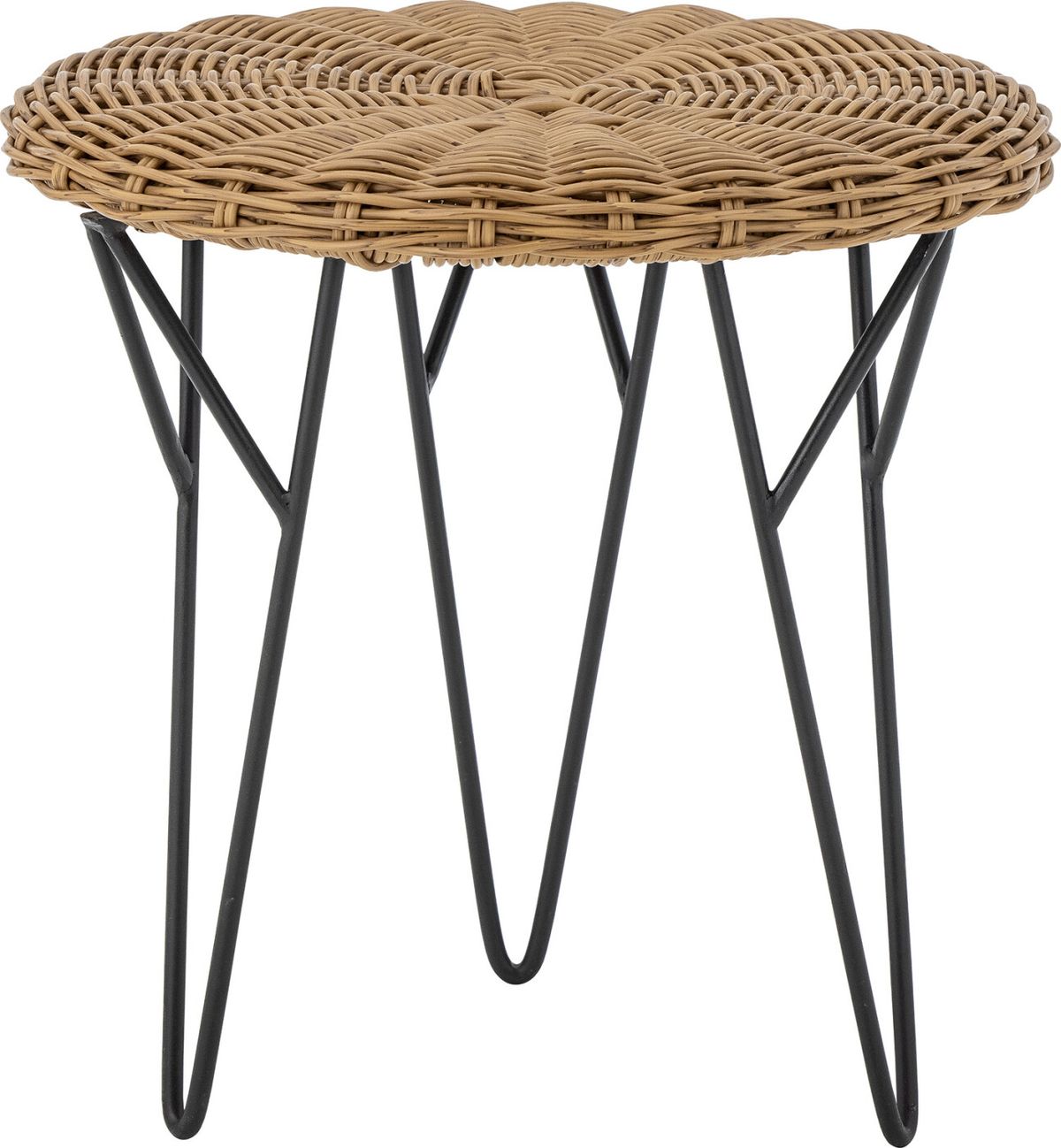 Bloomingville - Roccas Sofabord - Brun - Polyrattan - Rundt