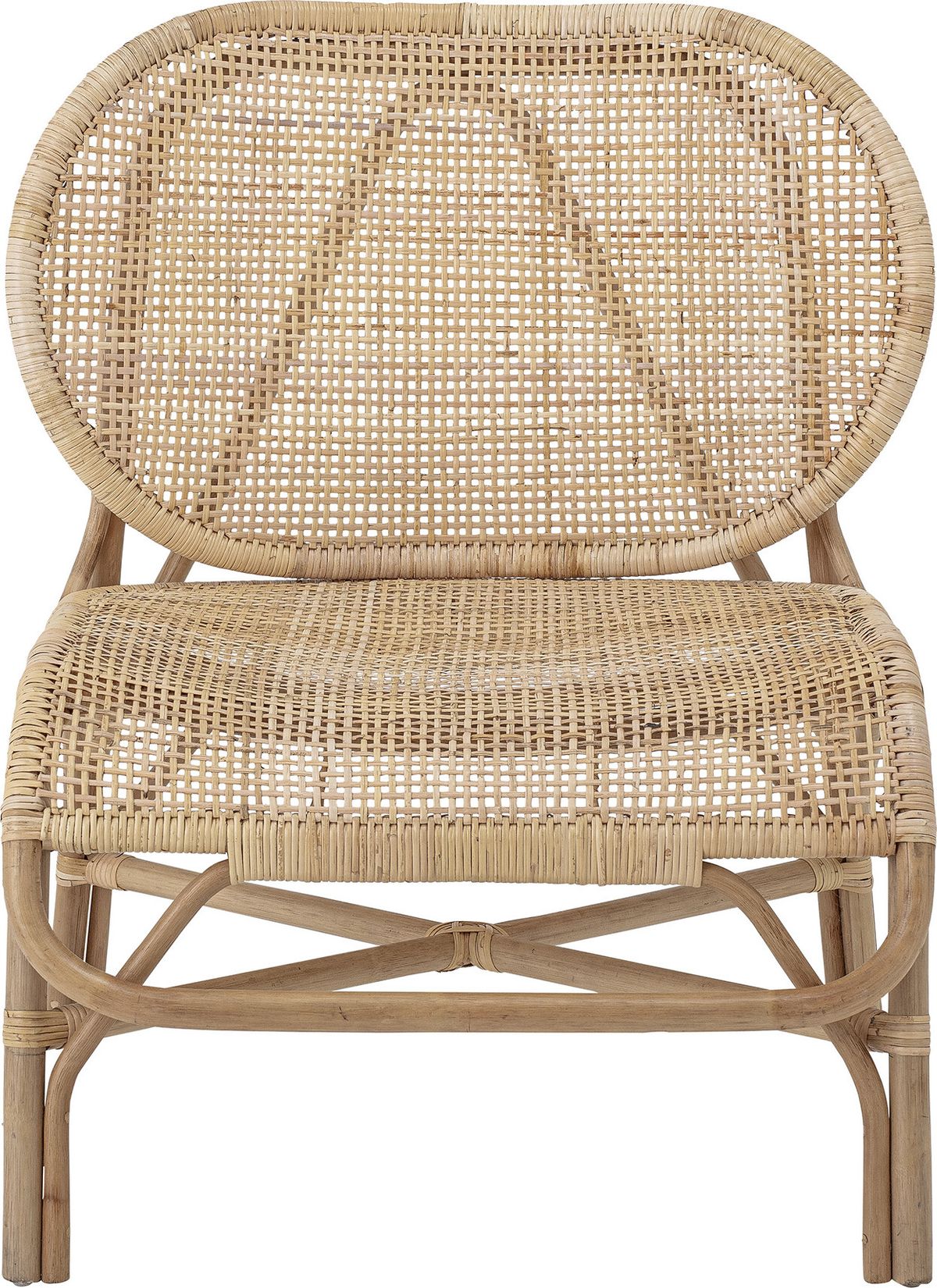 Bloomingville - Rosen Loungestol - Natur - Rattan Flet