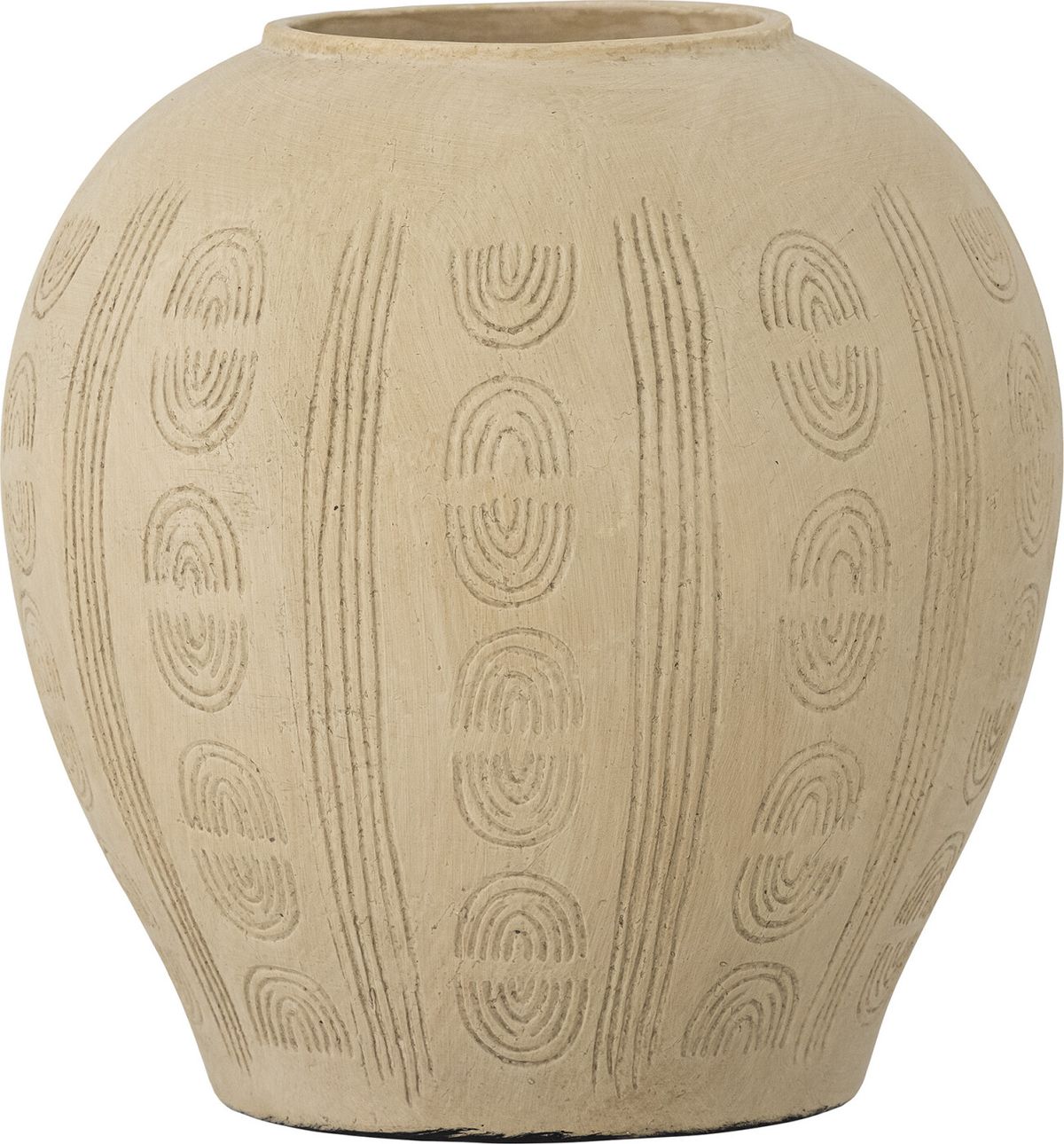 Bloomingville - Taym Deko Vase - Natur - Terrakotta - H 20 Cm