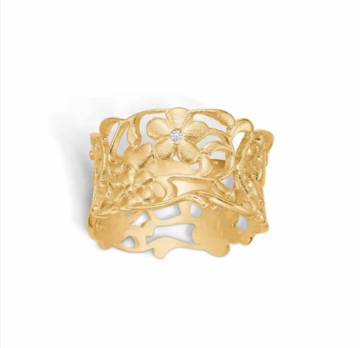 Blossom Copenhagen - 14 karat guldring med diamant - 1464104