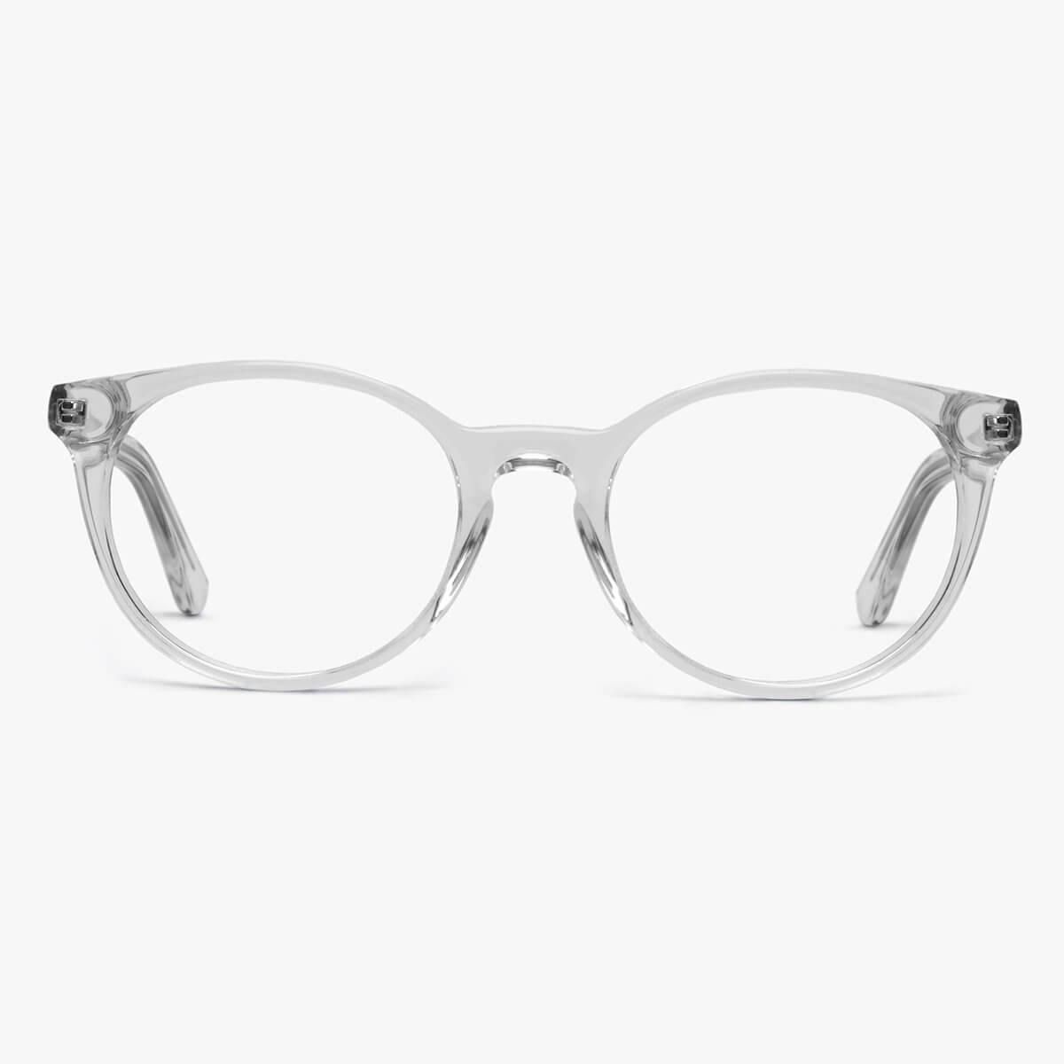 Blue light briller +0 -Women's Ãrebro Crystal White - Luxreaders