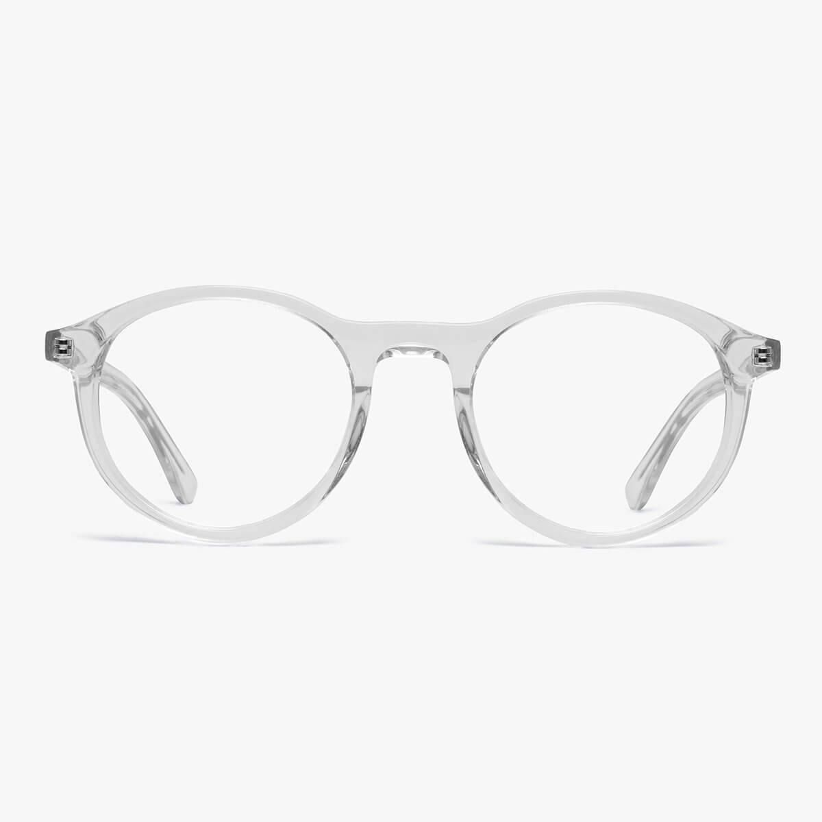 Blue light briller +1.5 -Men's Løkken Crystal White - Luxreaders