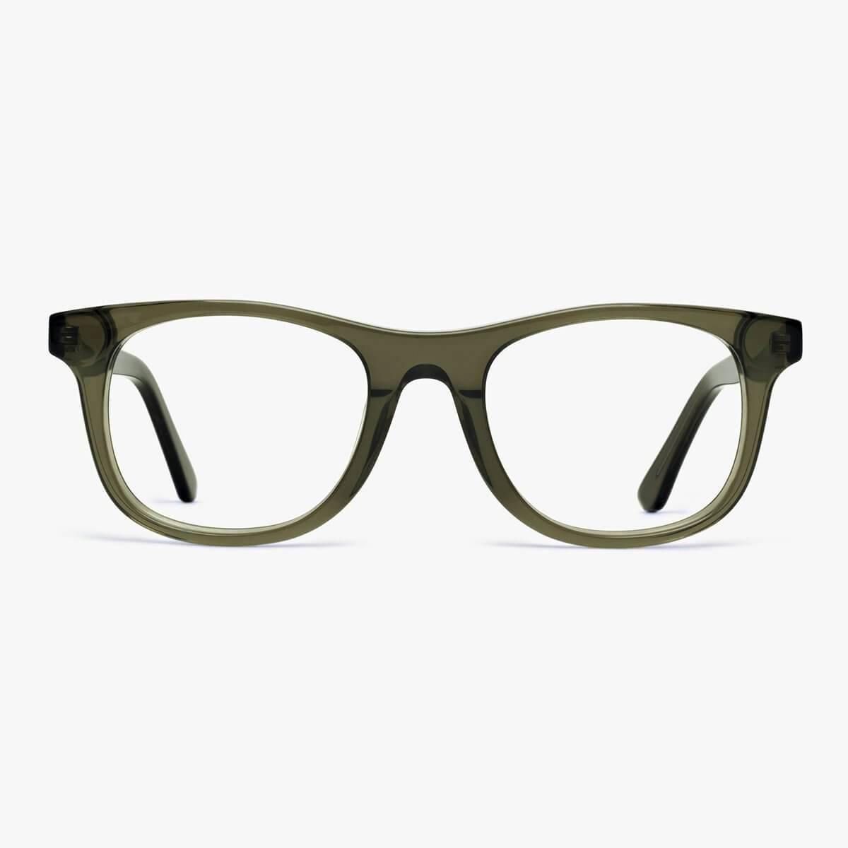 Blue light briller +1 -Women's Malmö Shiny Olive - Luxreaders