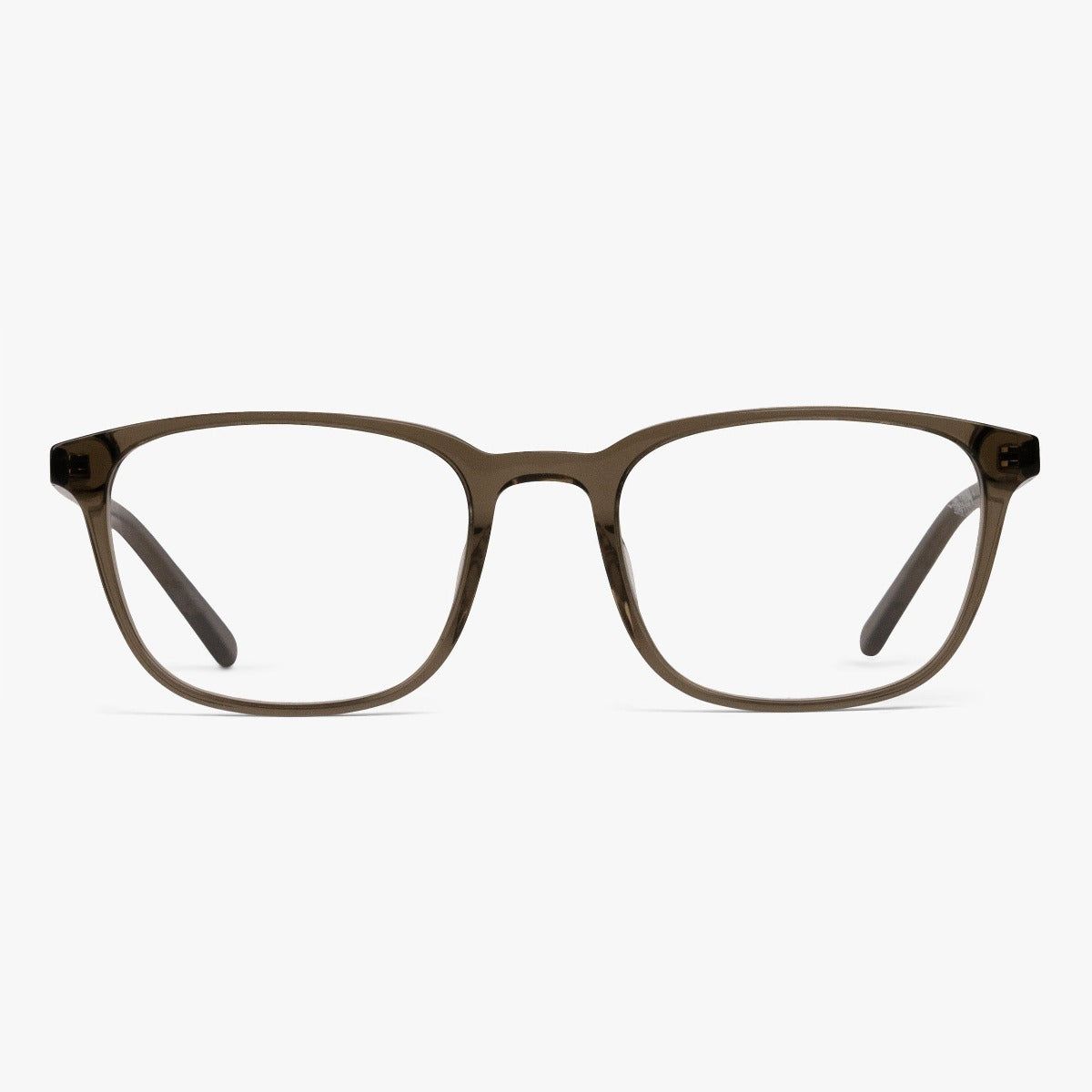 Blue light briller +2 -Men's Ebeltoft Shiny Olive - Luxreaders