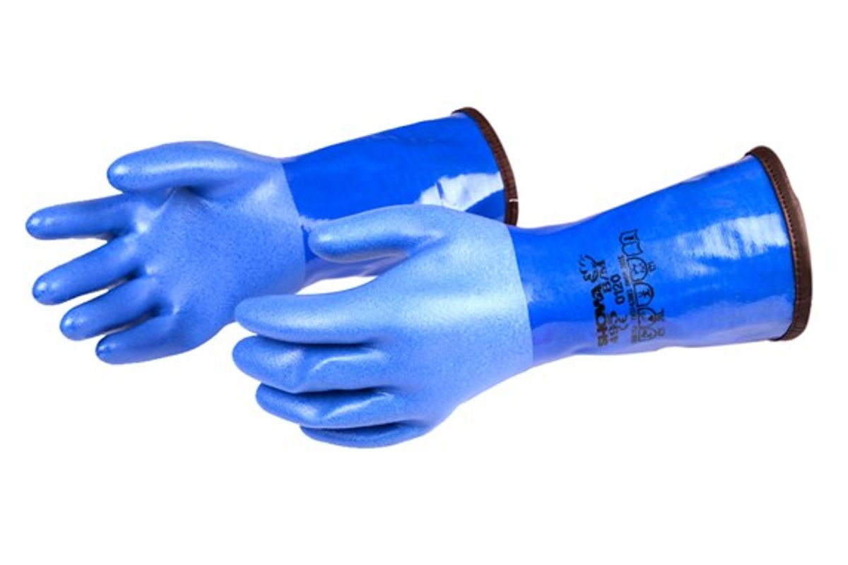 Blue PVC Glove Large