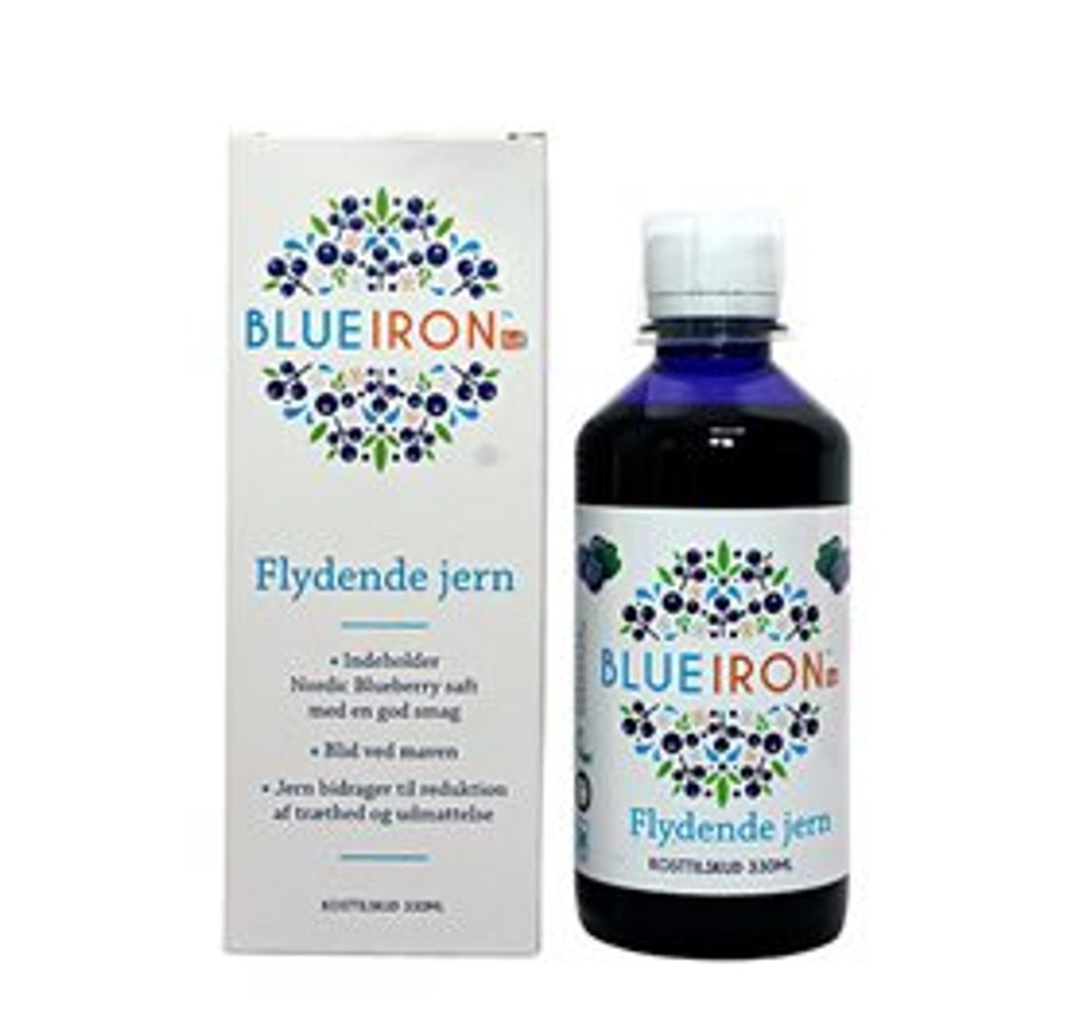 Blueiron flydende jerntilskud 330 ml.