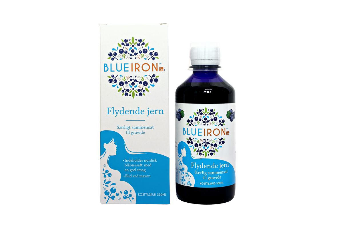 Blueiron flydende jerntilskud til gravide - 330 ml.