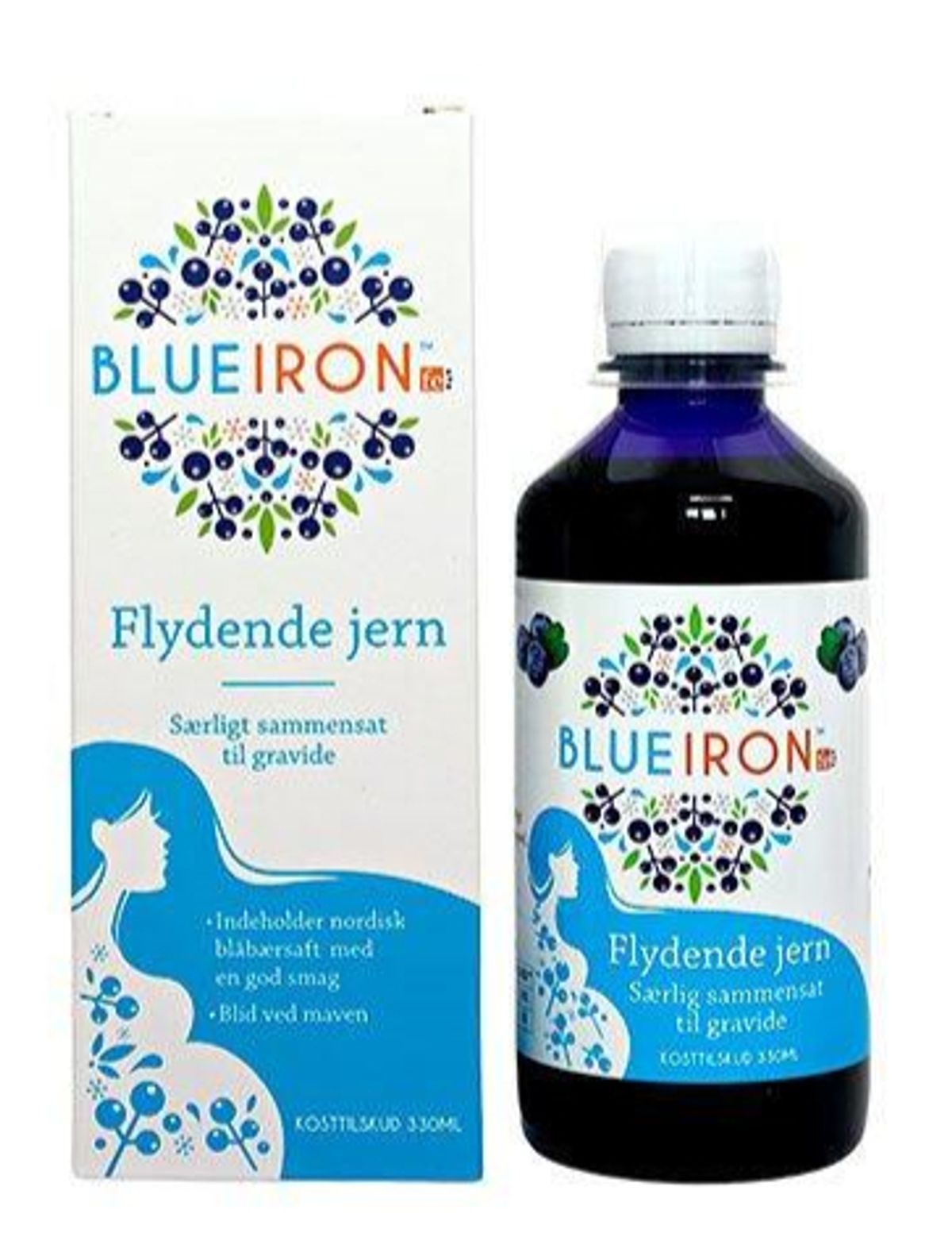 Blueiron flydende jerntilskud til gravide, 330ml