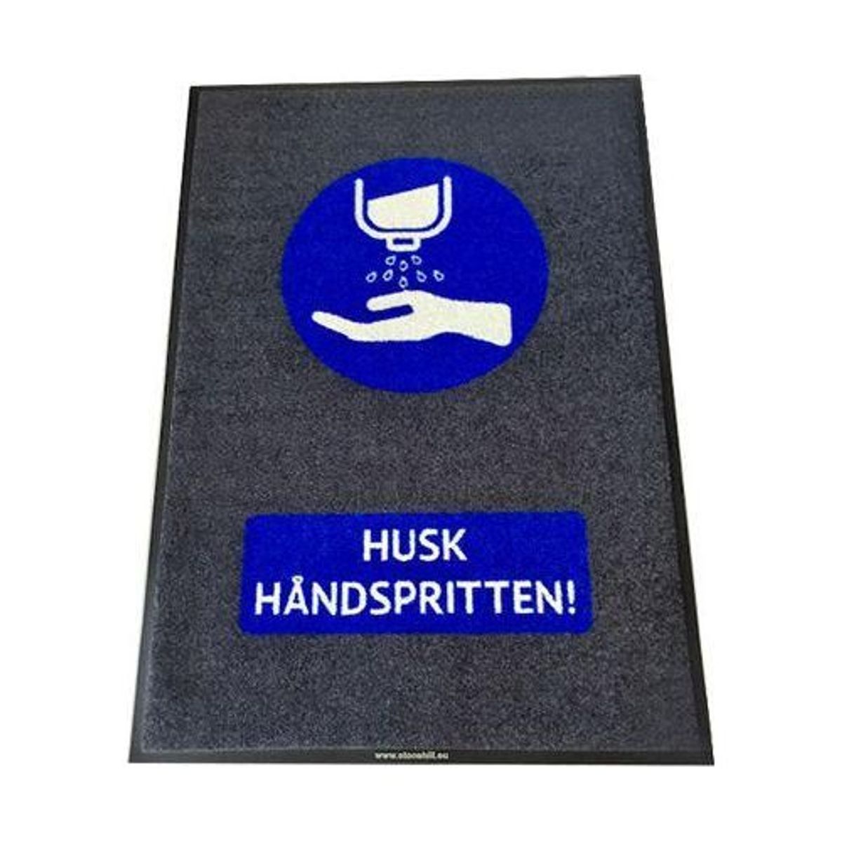 BlueStar Entremåtte "HUSK HÅNDSPRITTEN"