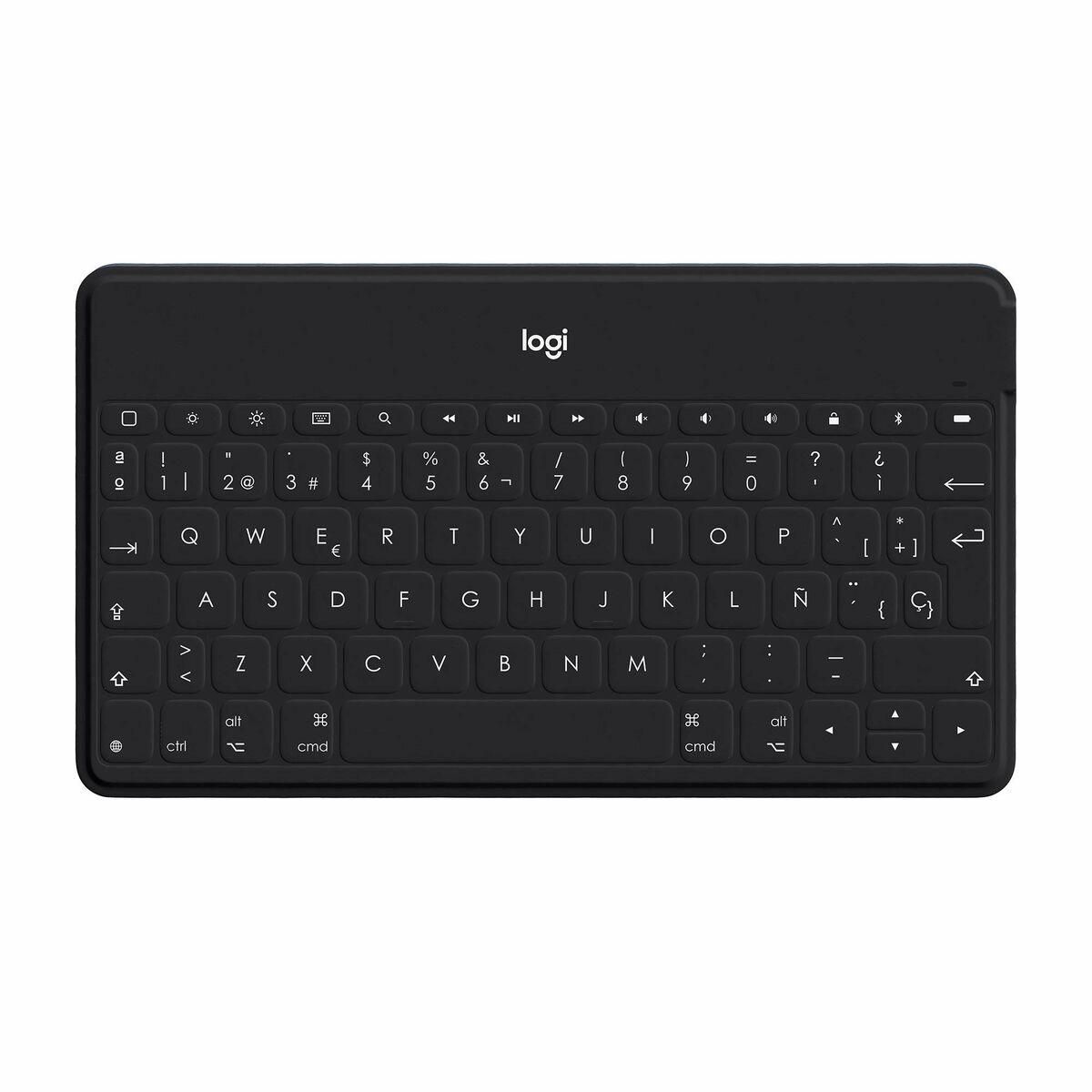 Bluetooth keyboard med tabletstøtte Logitech Sort (OUTLET D)