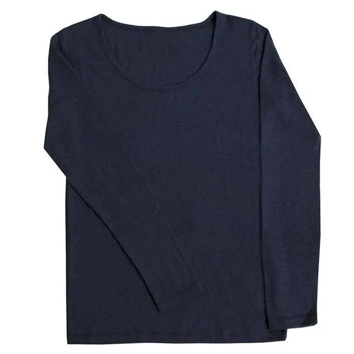 Bluse i navy 100% uld - kvinder