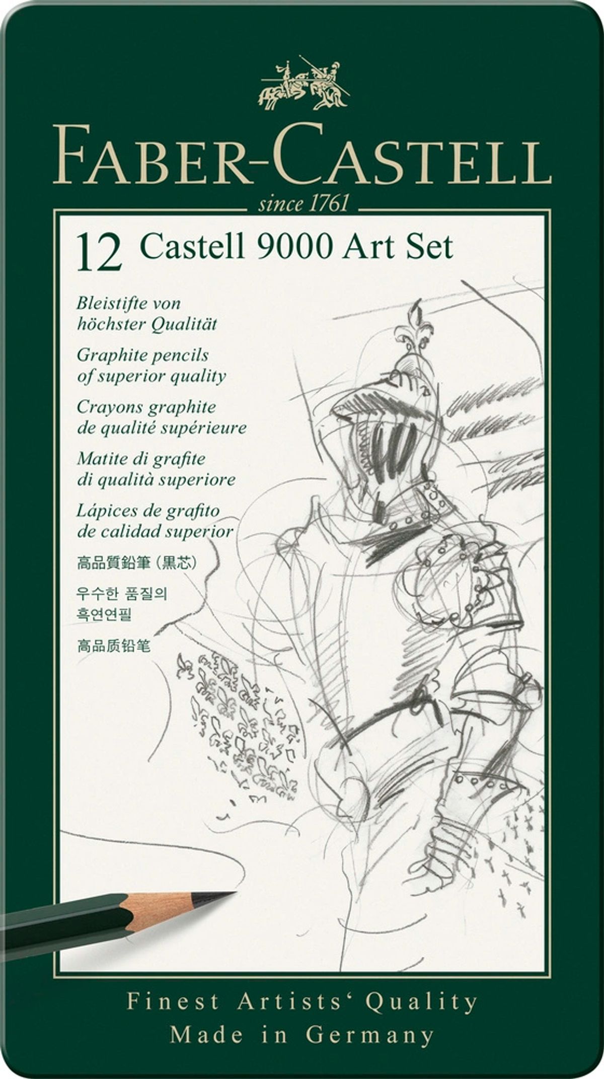 Blyant sæt Faber-Castell 9000 blyant 8b-2h 12 stk