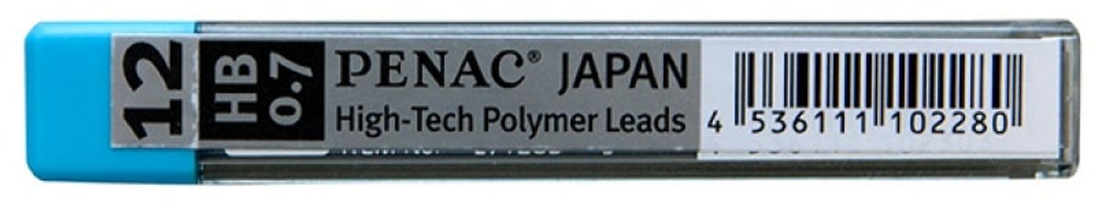 Blyantsminde PENAC 0.7mm HB, polymer, 12 stk.