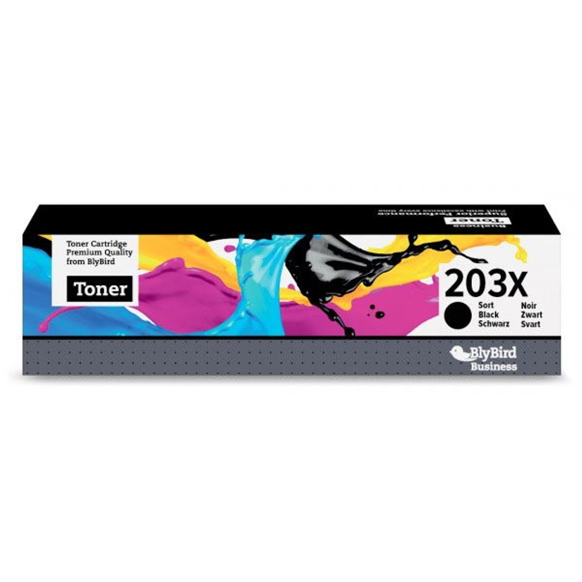 BlyBird 203X CF540X Sort Lasertoner, 3.200 sider