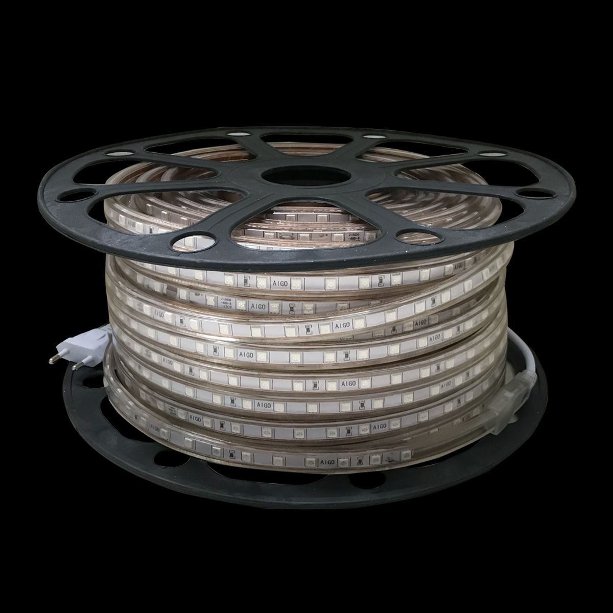 Blå LED Strip 230V - 50m, 10mm, 6W/m, IP65, 60LED/m