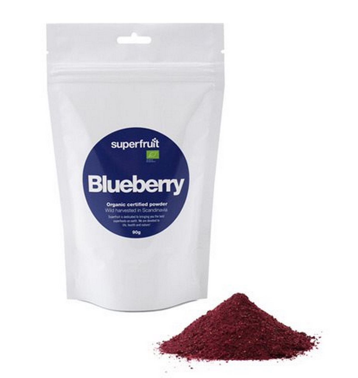 Blåbær pulver Ø Superfruit, 90g.