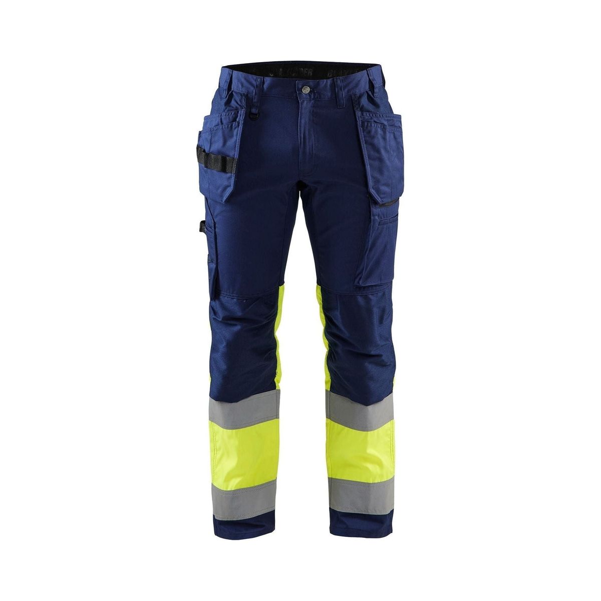 BLÅKLÄDER 1558 High Vis Buks med stretch - Marineblå/High Vis Gul herre