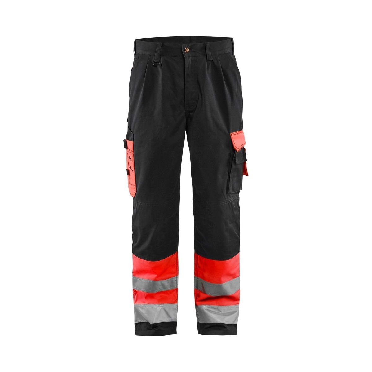 BLÅKLÄDER 1584 High Vis Buks - High Vis Rød/Sort herre