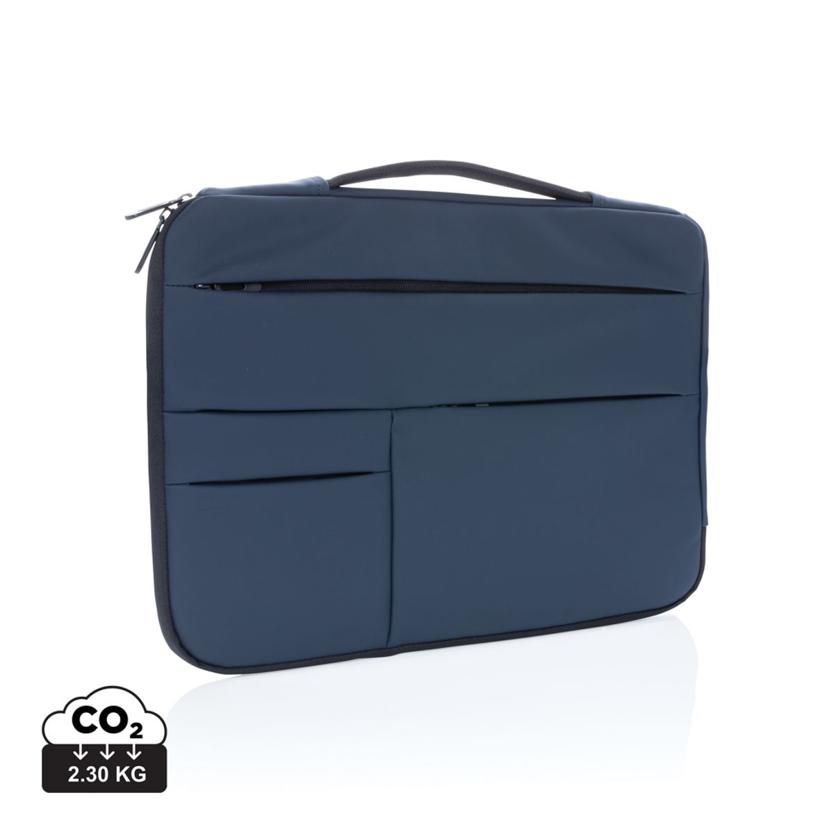 Blød 15.6" PU Laptop Etui med Håndtag, Marine blå