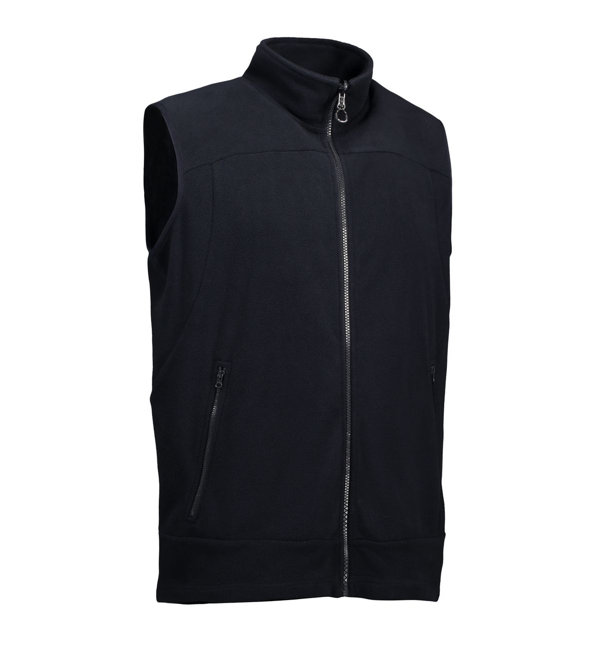 Blød fleece vest til mænd i navy - 2XL