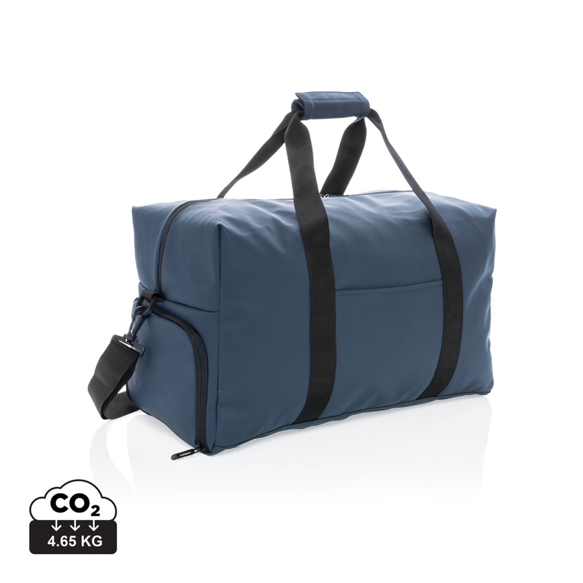 Blød PU Weekend Duffel Taske, Marine blå