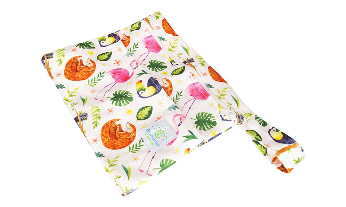 Blümchen wetbag small til bind - flamingo