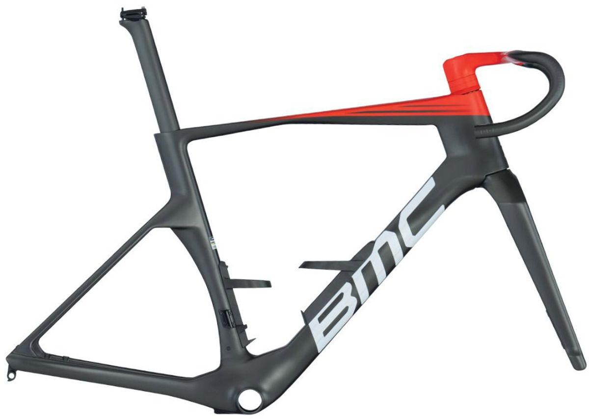 BMC Teammachine R 01 MOD Frameset - Carbon Black / Neon