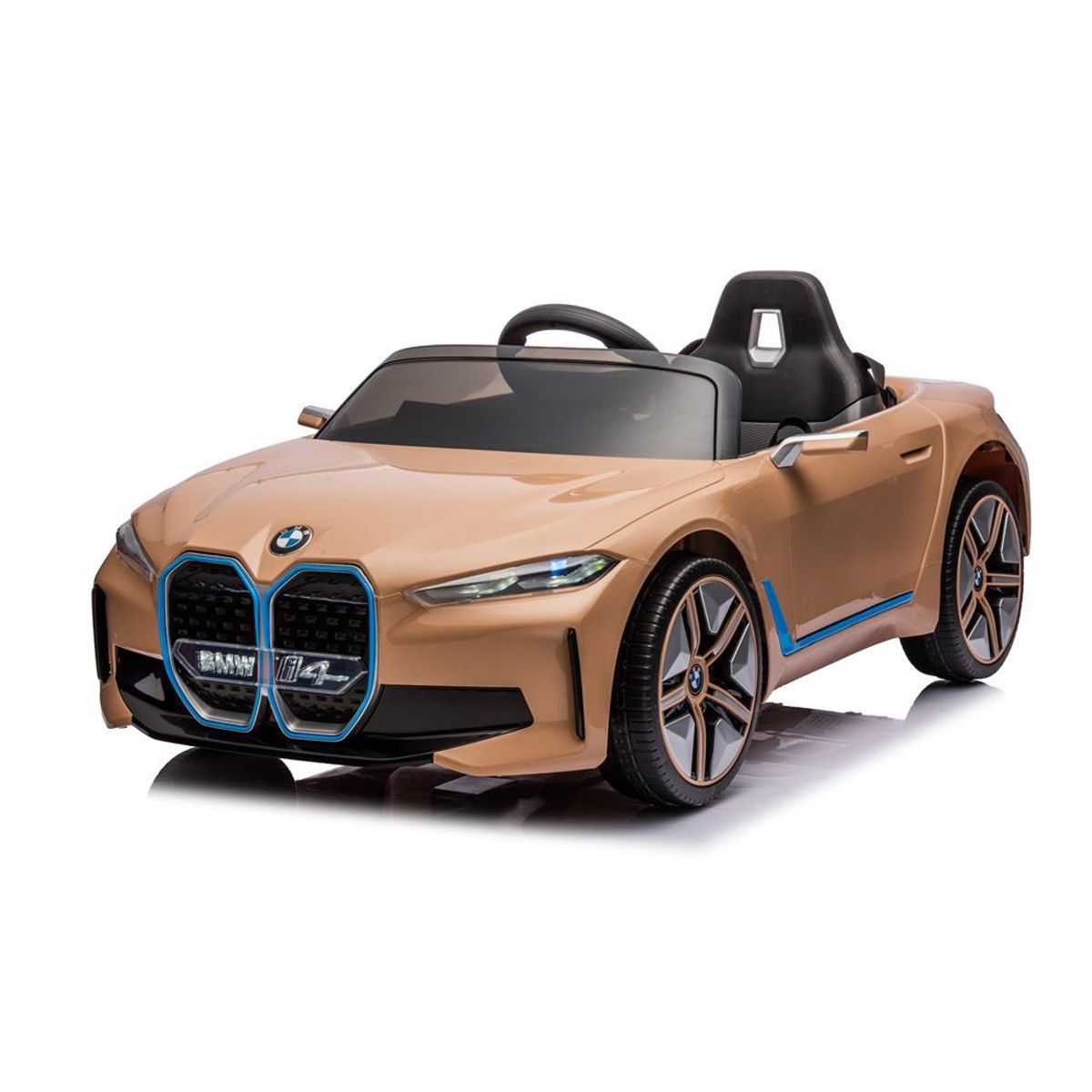 BMW I4 kobber 4x12V med gummihjul