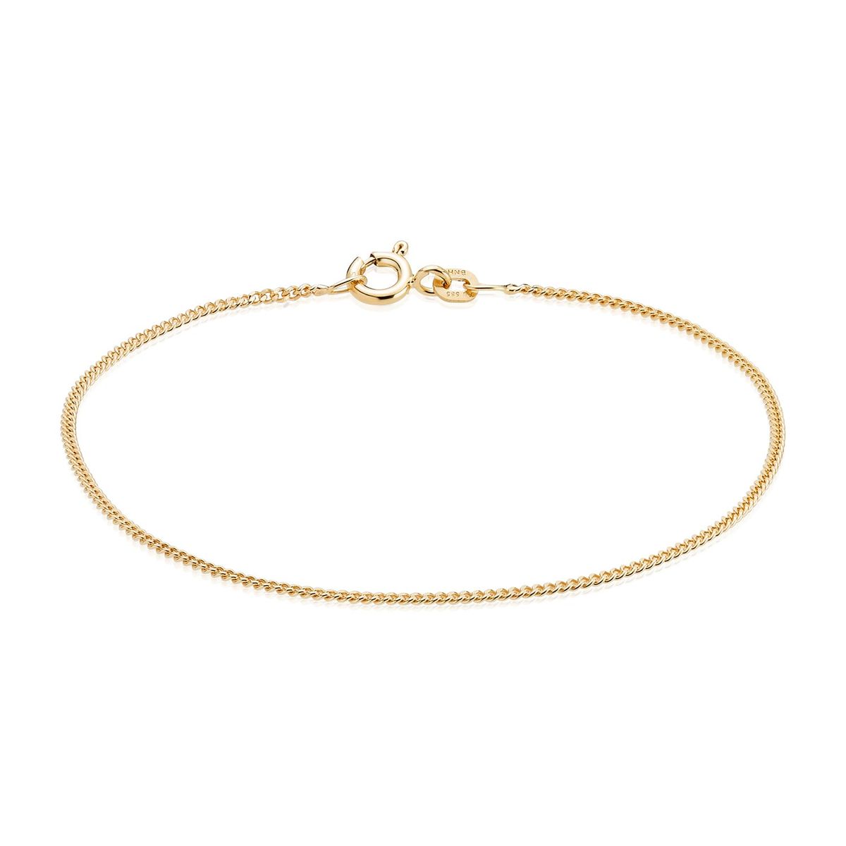 BNH - Panser Facet armbånd, 18,5 cm 14 kt. guld