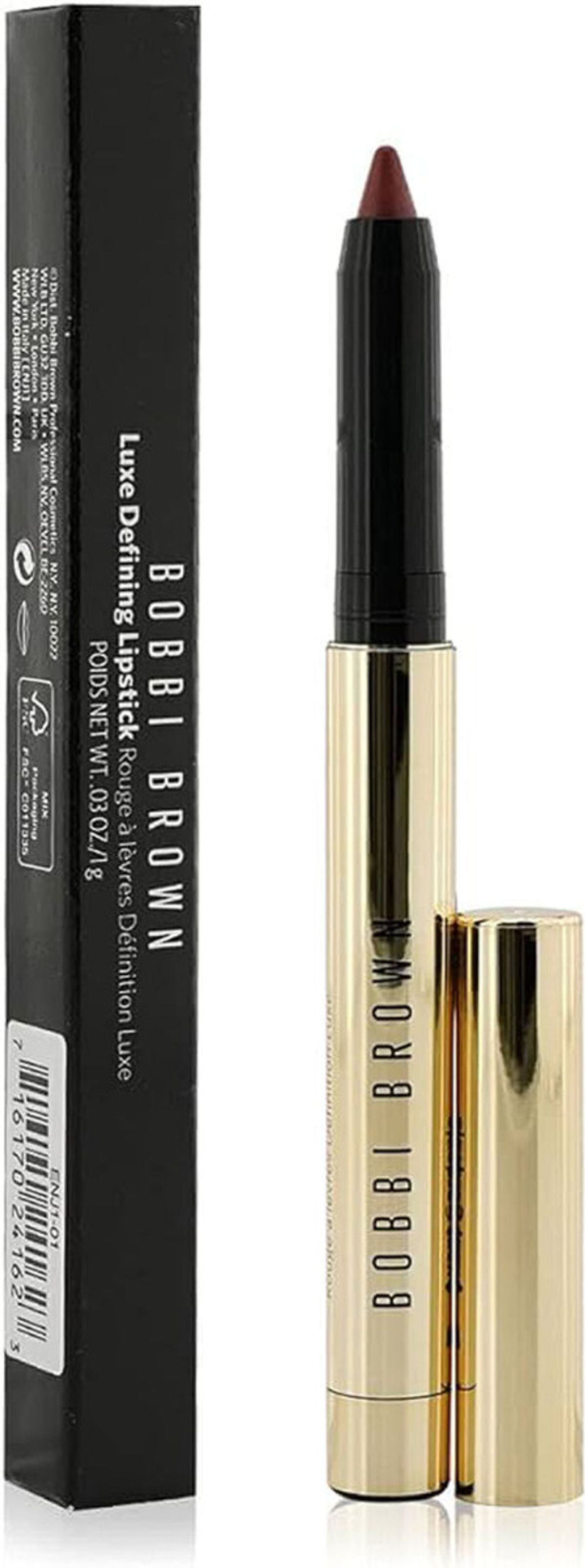 Bobbi brown luxe defining lipstick 01 avant gardenia 1g