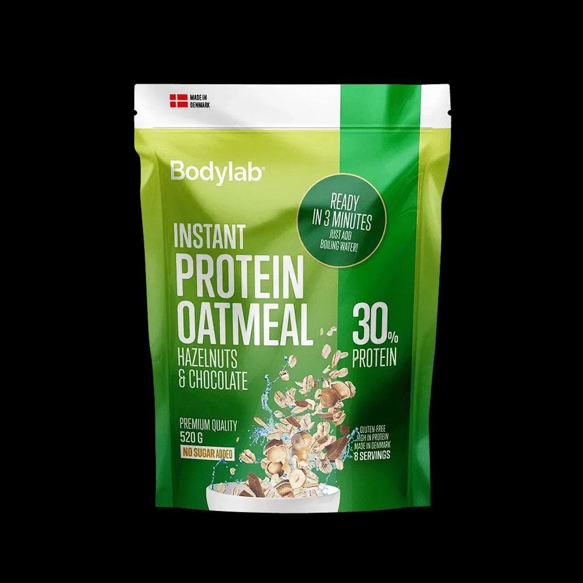 Bodylab Instant Protein Oatmeal - hazelnuts & chocolate, 520g