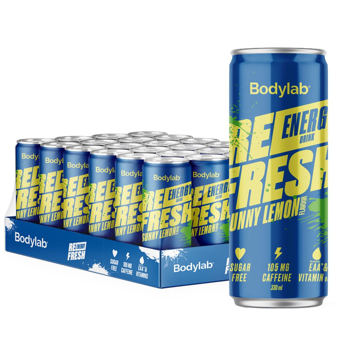 Bodylab Refresh Energy (24x 330ml) - Sunny Lemon