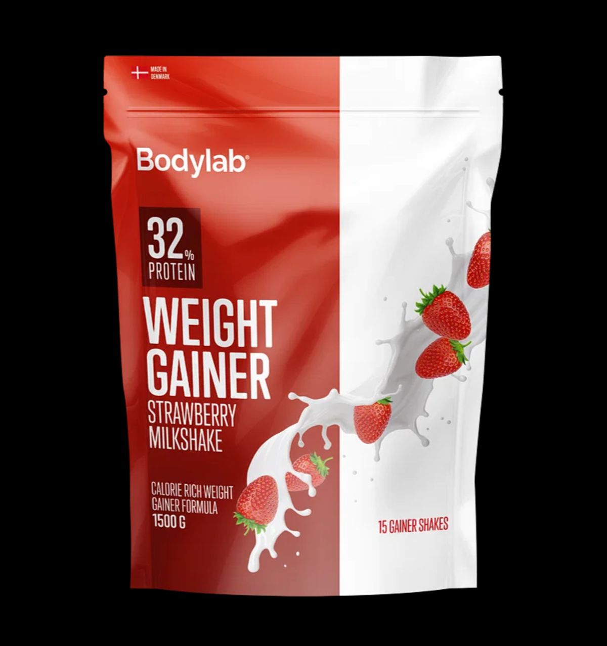 Bodylab Weight Gainer Strawberry Milkshake, 1,5kg.