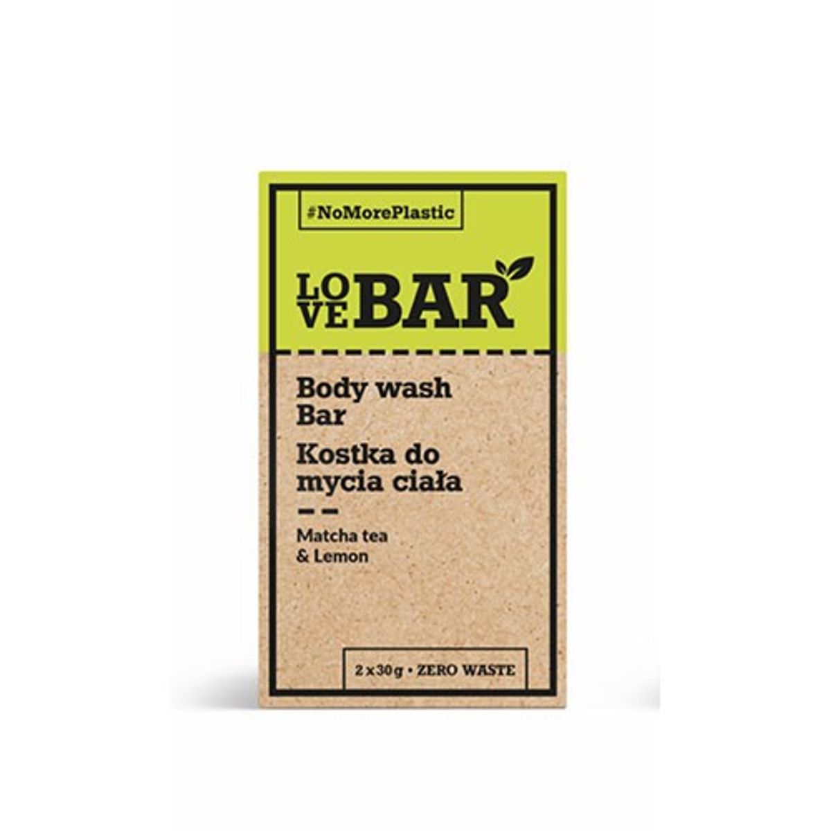 Bodywash Bar m. Matcha te & Mandarin olie - 60 gram - Love Bar