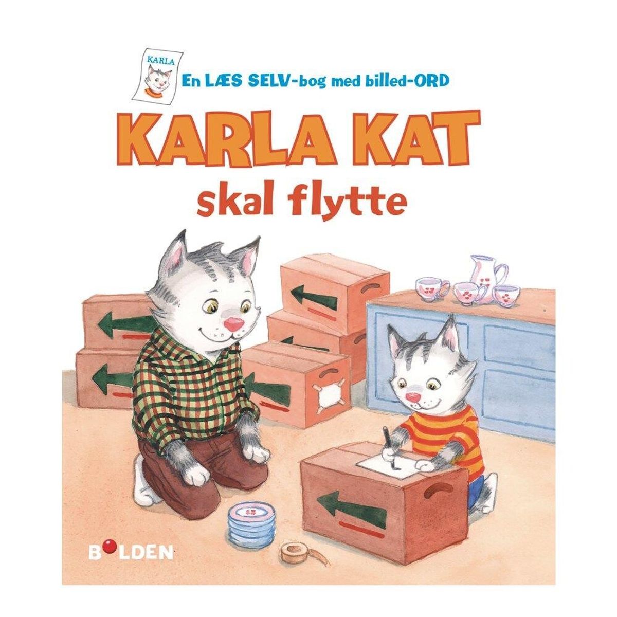 Bog - Karla kat skal flytte - Fra 3 år.