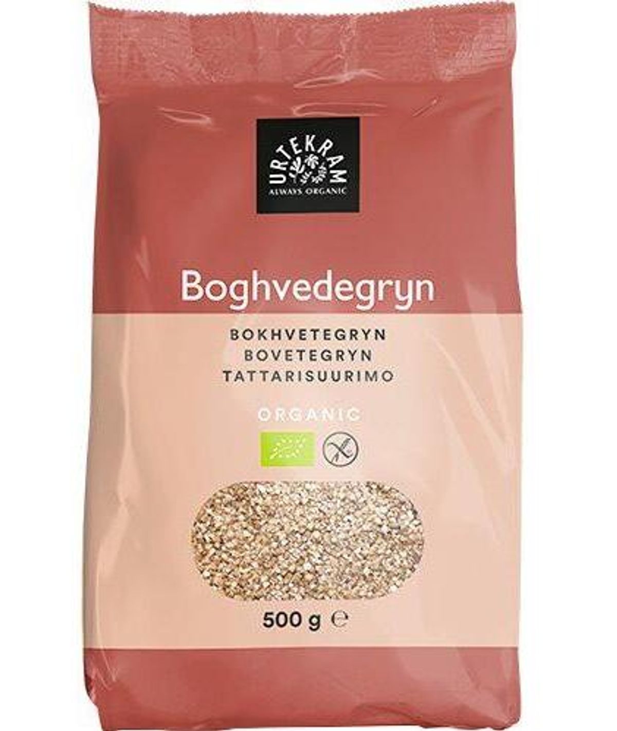 Boghvede gryn knækket Ø, 500g.