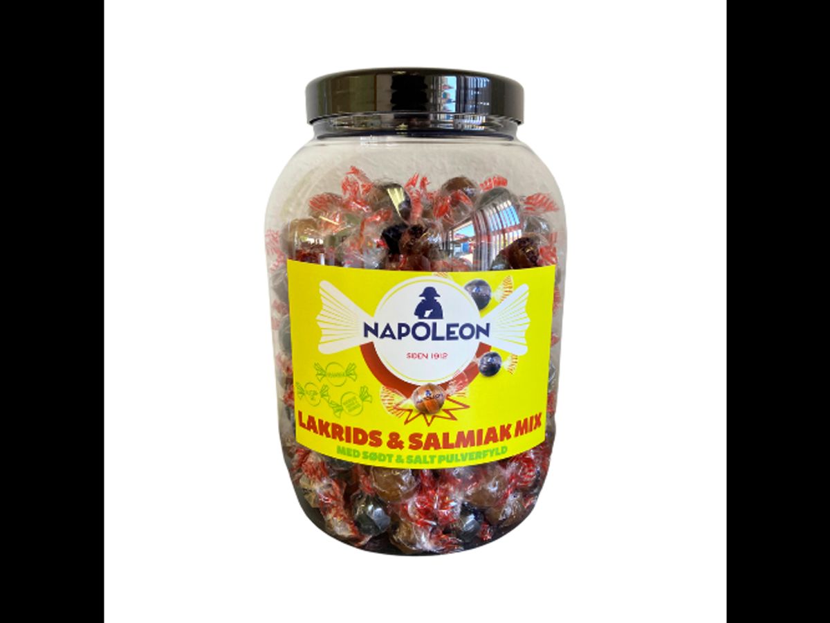 Bolcher Lakrids & Salmiak mix Indpakket 1300 Gram