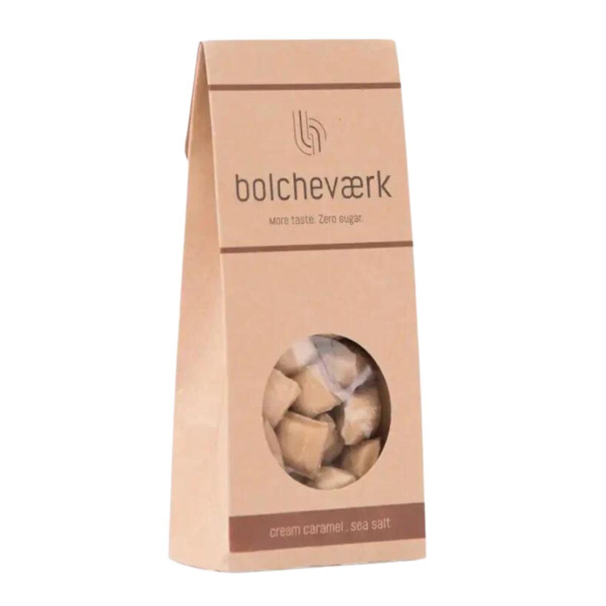 Bolcheværk Flødekaramel & Havsalt - Sukkerfri bolcher 100 g.