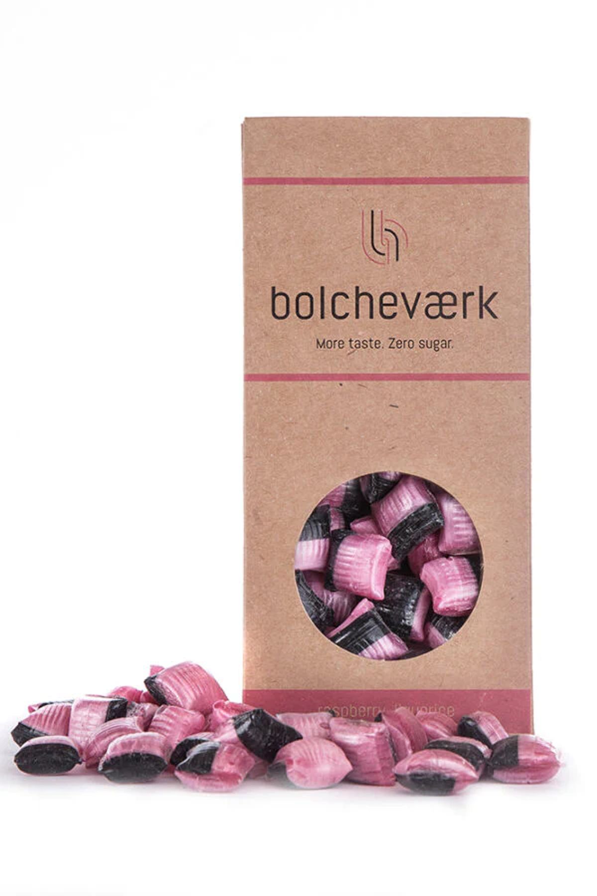 Bolcheværk, Sukkerfri - Hindbær, lakrids