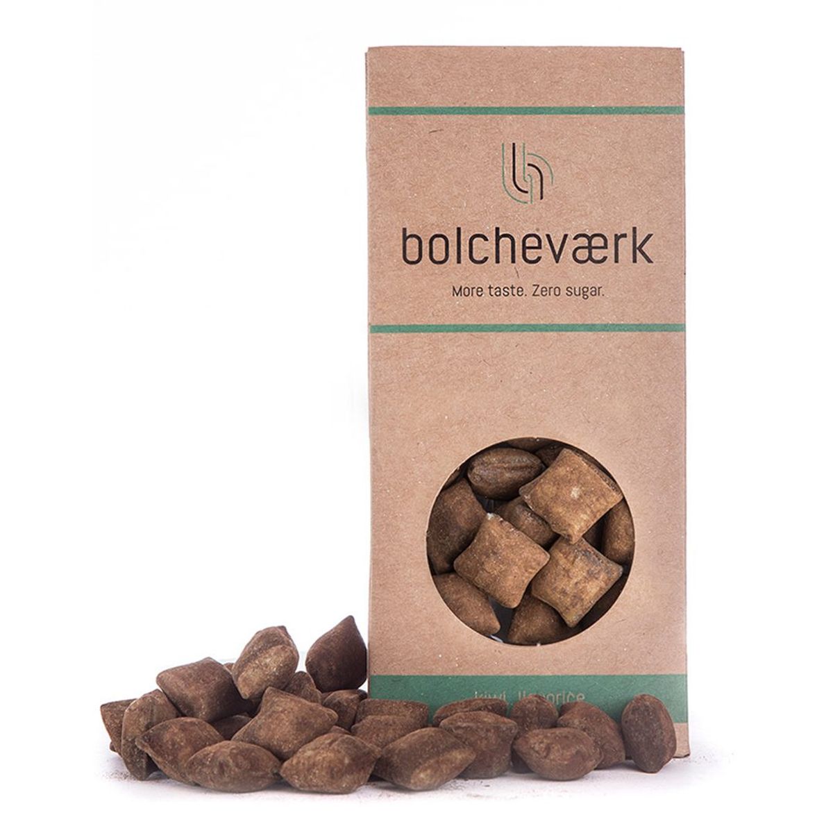 Bolcheværk, Sukkerfri - Kiwi, lakrids