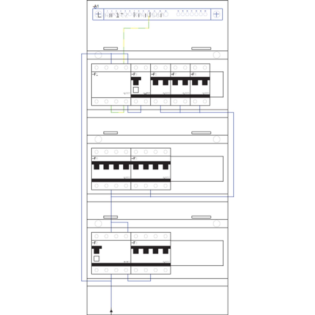 Boligtavle LLK3 T01.3030 med transient T2/20, hvid