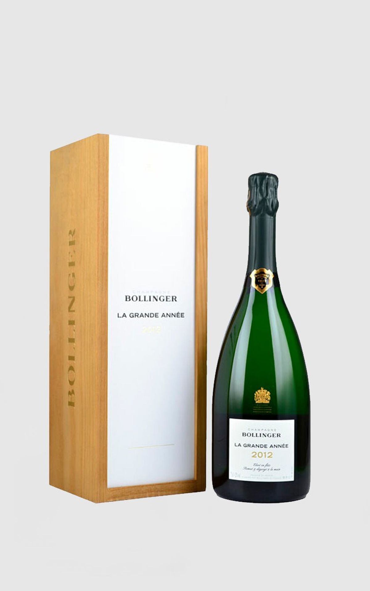 Bollinger Grande Année 2012 i flot trækasse