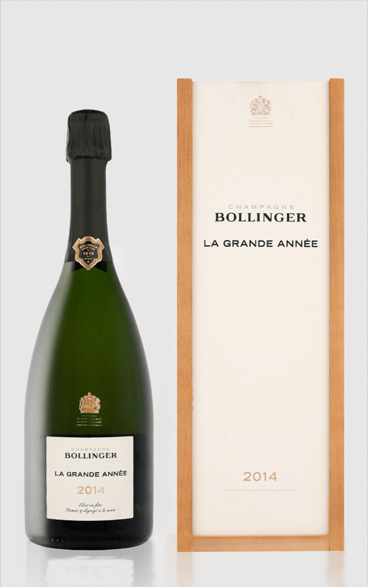 Bollinger Grande Année 2014 i flot trækasse