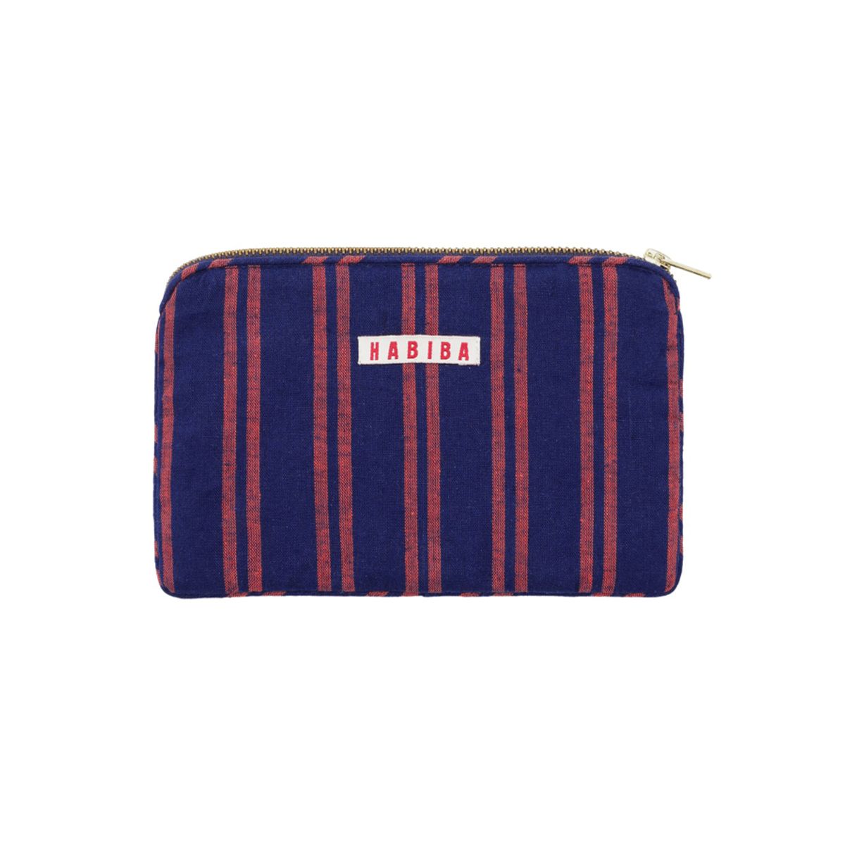 Bolster Stripe Mini Clutch Indigo