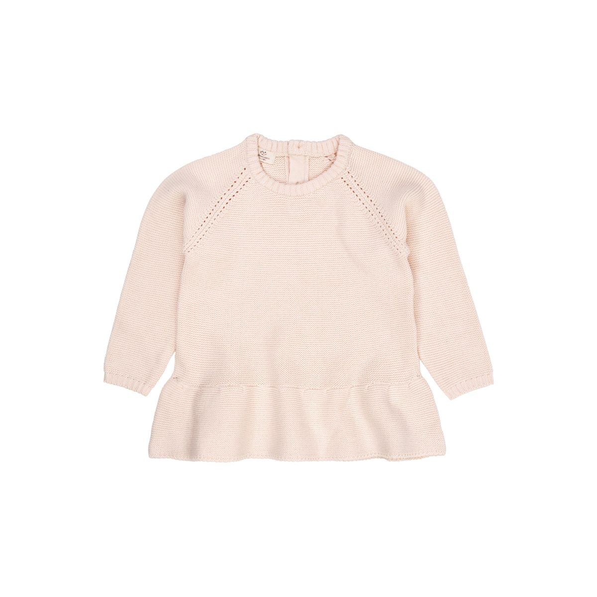 BOMULDSSTRIK TRØJE MED SKØRT - SOFT PINK - SOFT PINK / 80