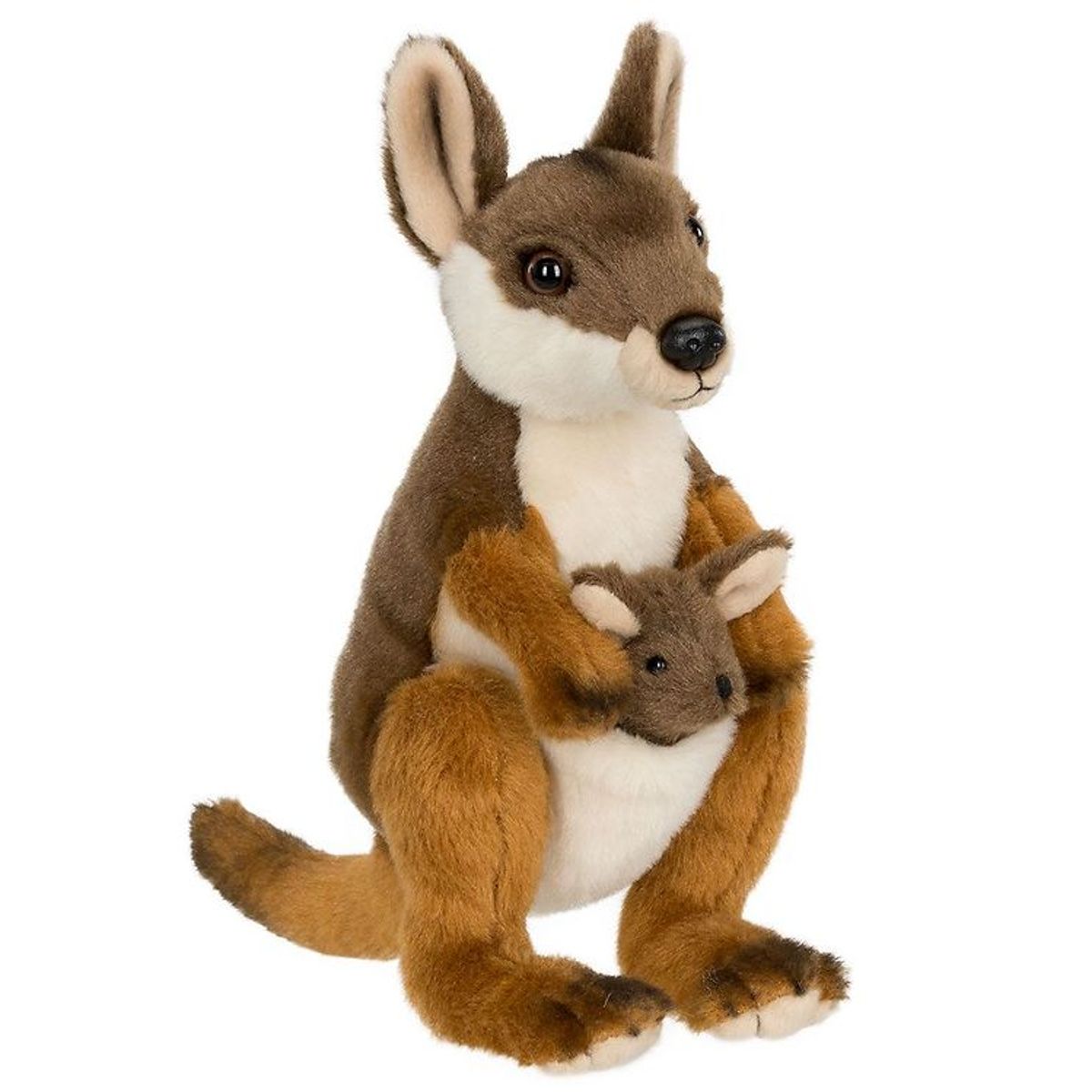 Bon Ton Toys Bamse - 19 cm - WWF - Wallaby With Joey - Brun