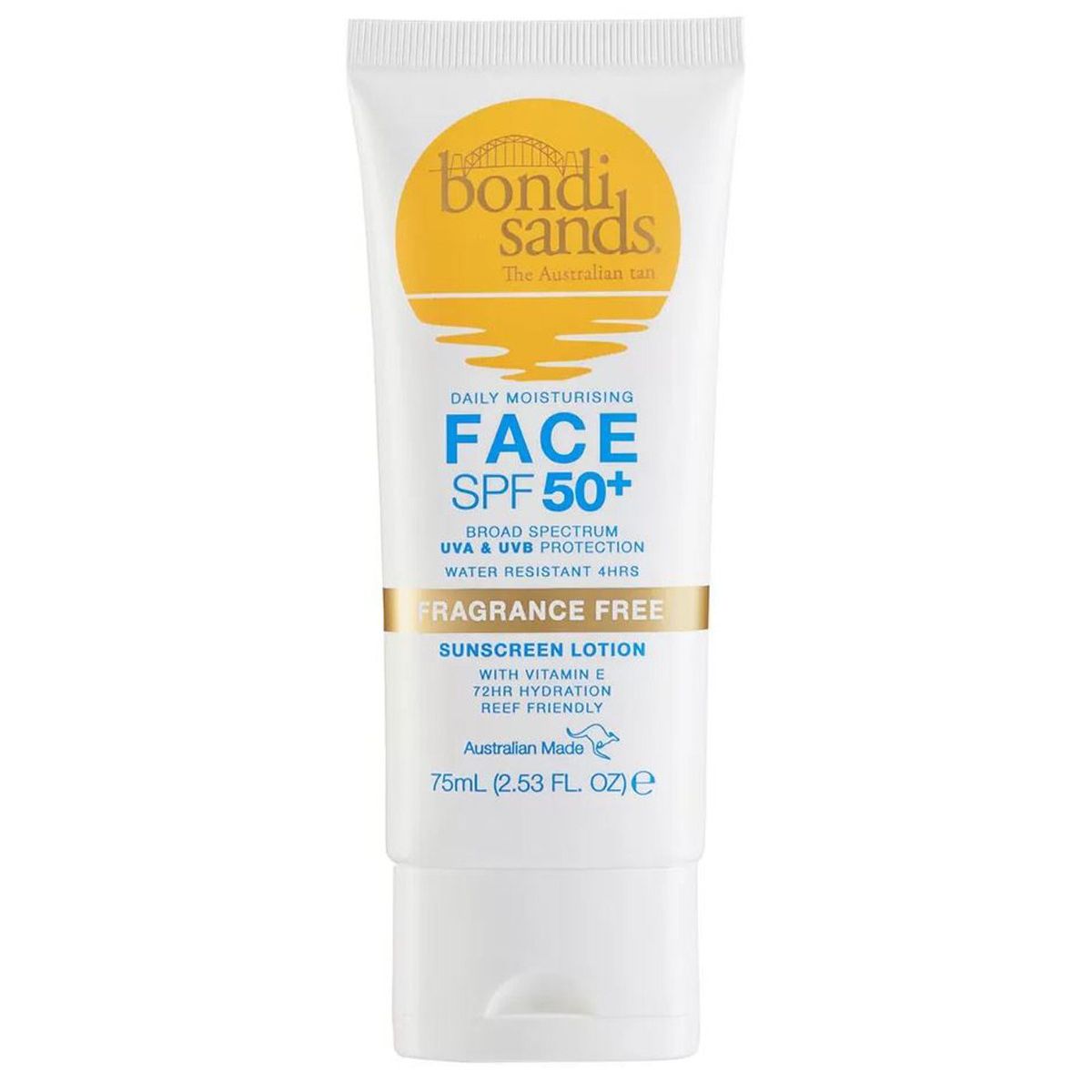 Bondi sands the australian tan daily moisturising sunscreen lotion face SPF50+ 75ml