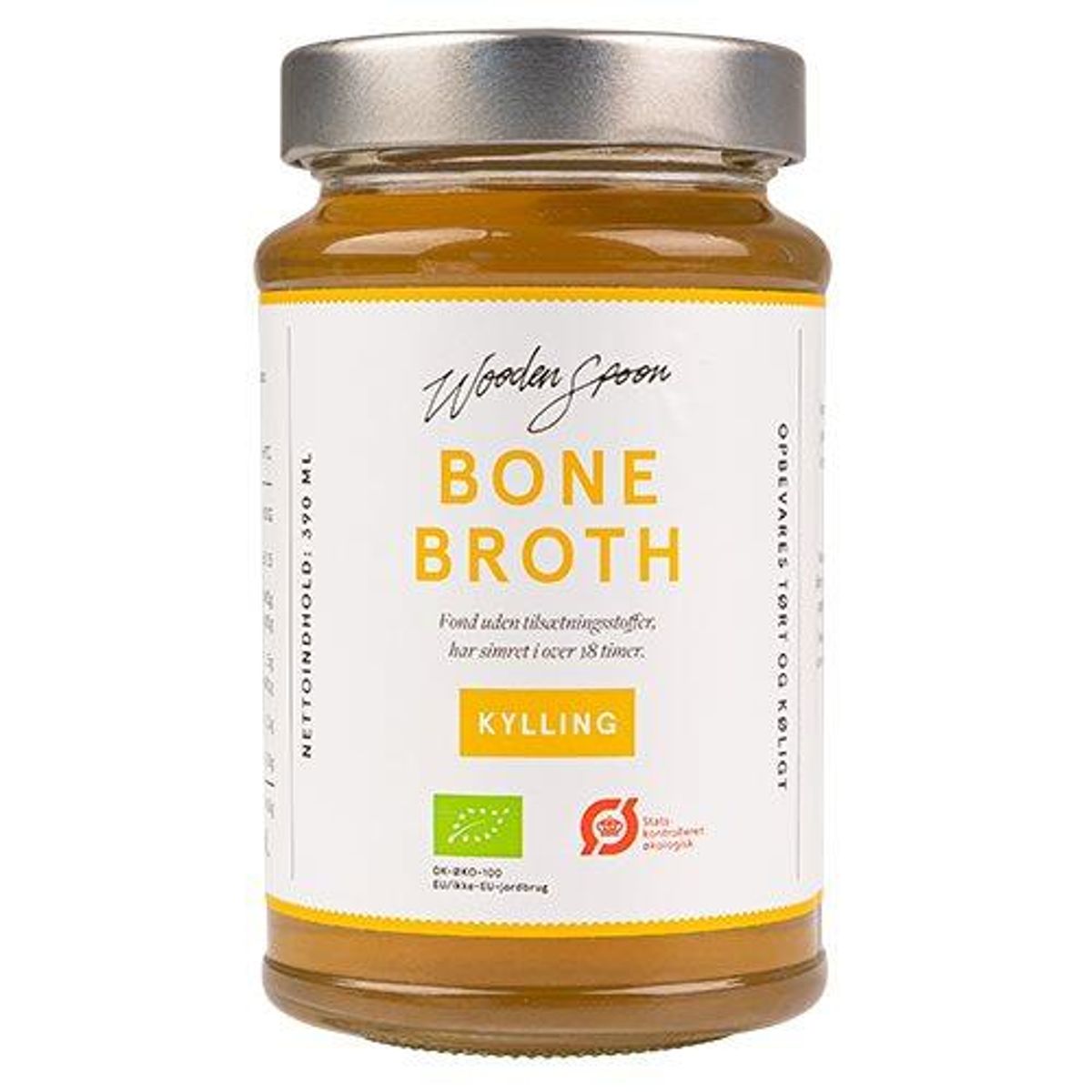 Bone Broth Kylling Økologisk - 390 ml.