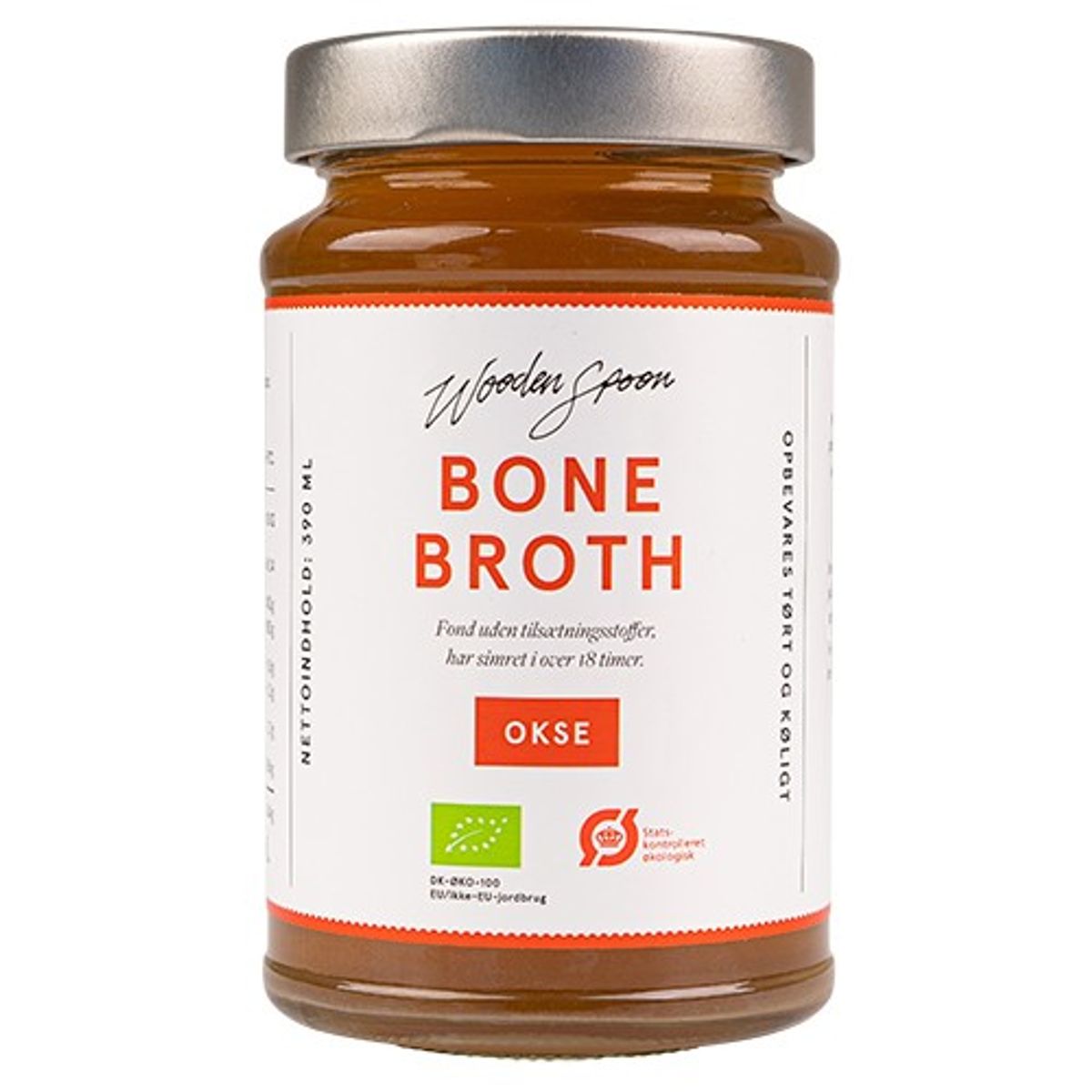 Bone Broth Okse Økologisk - 390 ml - Wooden Spoon