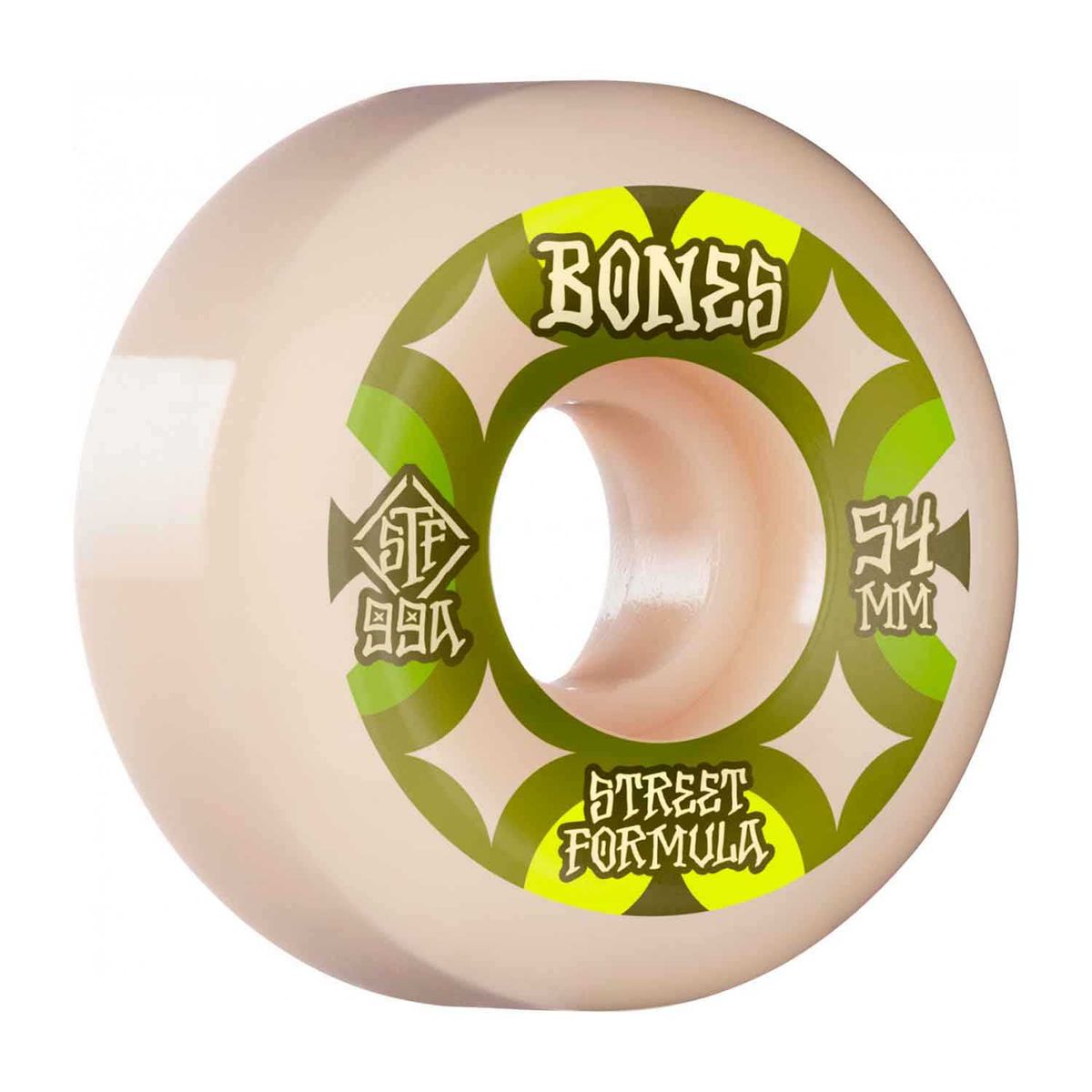 Bones Wheels STF Skateboard Retros 54mm V5 Sidecut 99A 4-pack